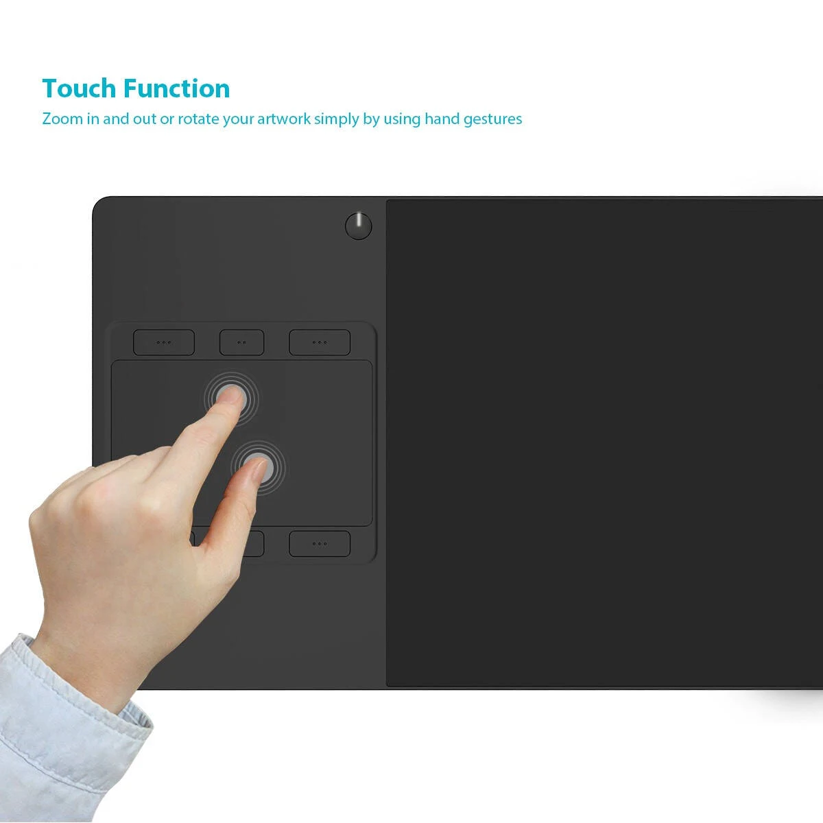 Huion Inspiroy G10T Kablosuz Grafik Çizim Tableti görsel 5