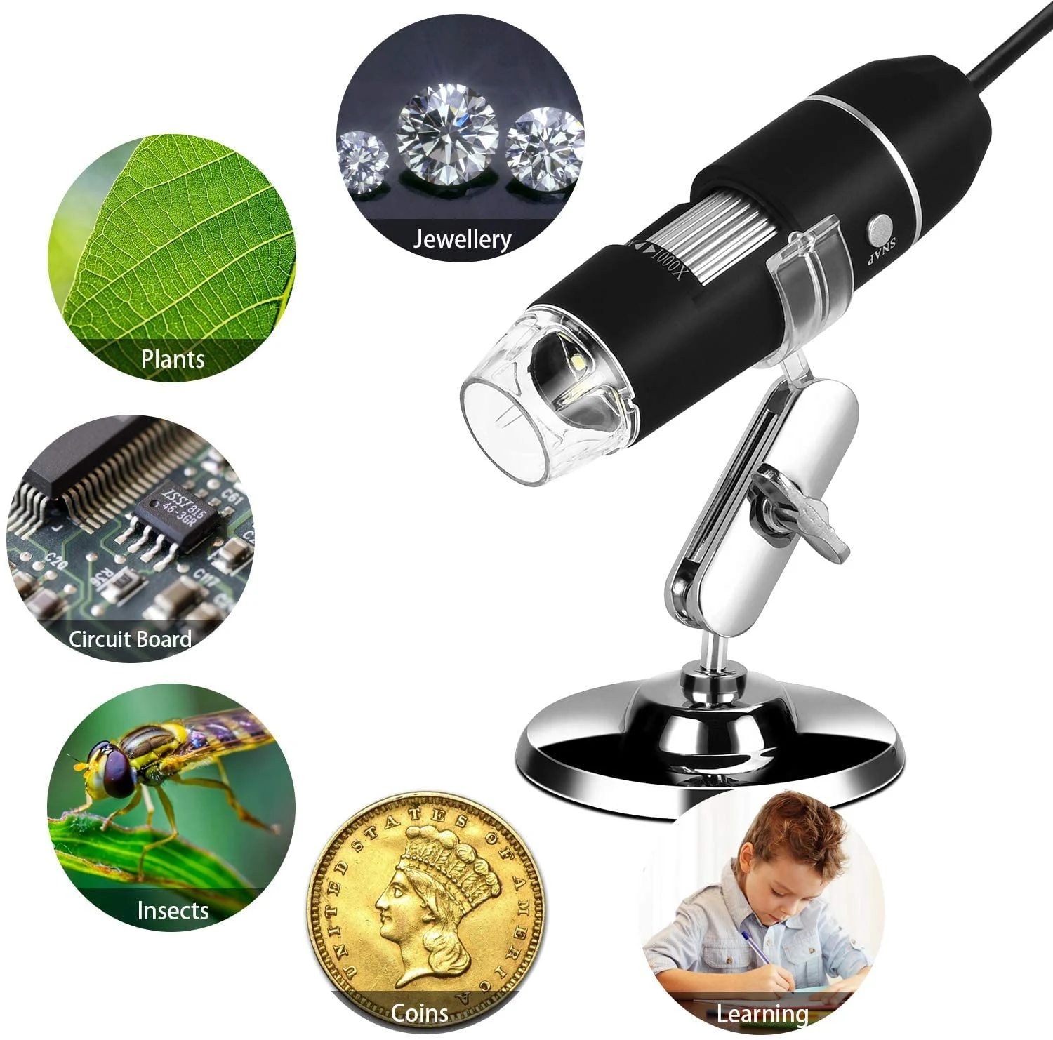 Tobo TD-584IM 1000X USB dijital mikroskop - görsel 2