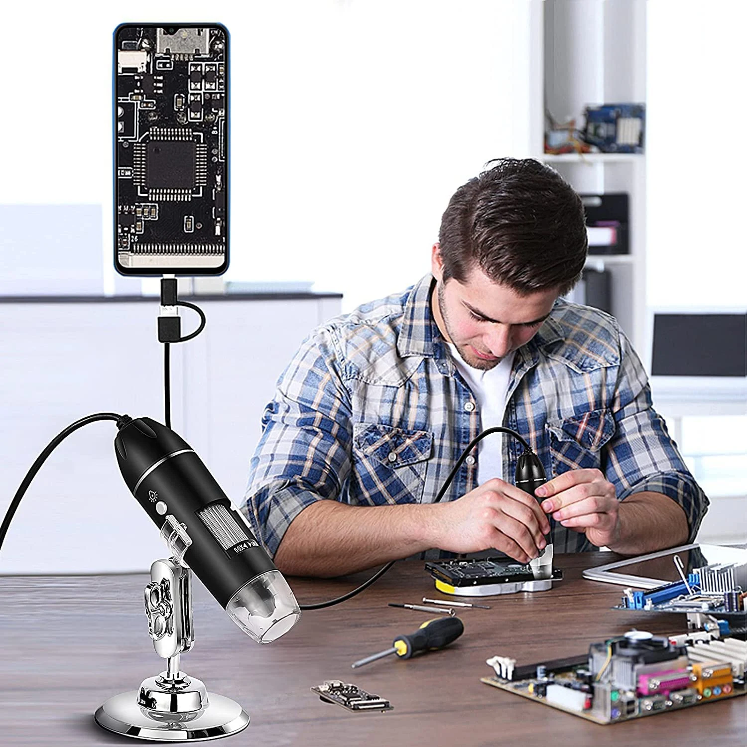 Tobo TD-584IM 1000X USB dijital mikroskop - görsel 5